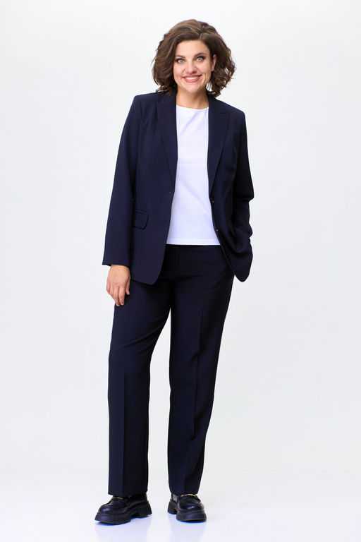 Костюм БелЭльСтиль 203/596 темно-синий однотон  фото 7