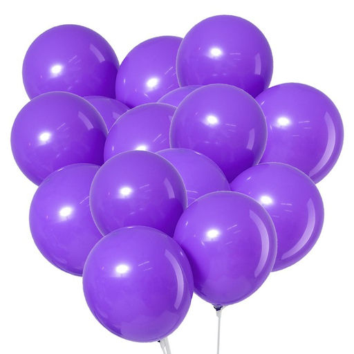 Цена за 3 шт. Воздушные шары латексные 10", пастель, 5 шт., сиреневые