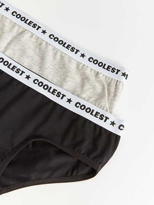 Bask?l? Pamuklu K?z ?ocuk K?lot 2li - Waikiki фото 2