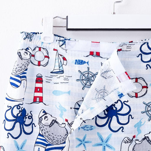 Набор для сауны Этель Капитан килт 75*144 см + шапка, вафля 200г/м2, 100% хл  фото 6