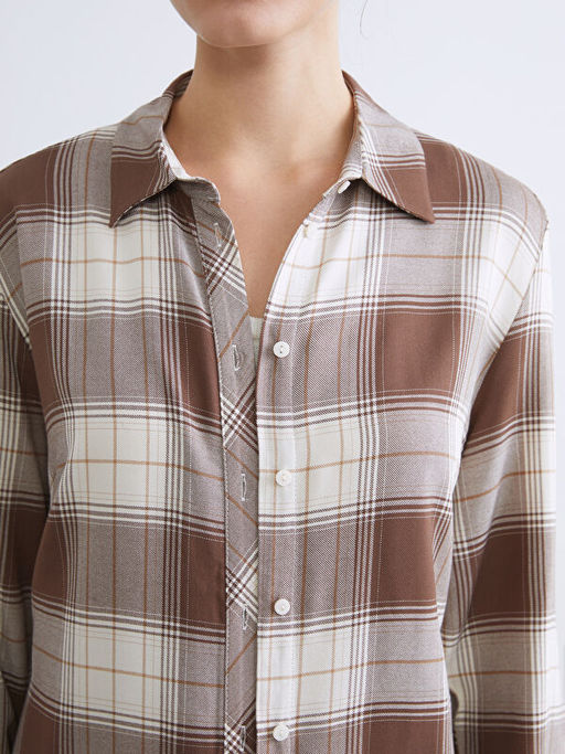 Ekose Kad?n G?mlek Tunik