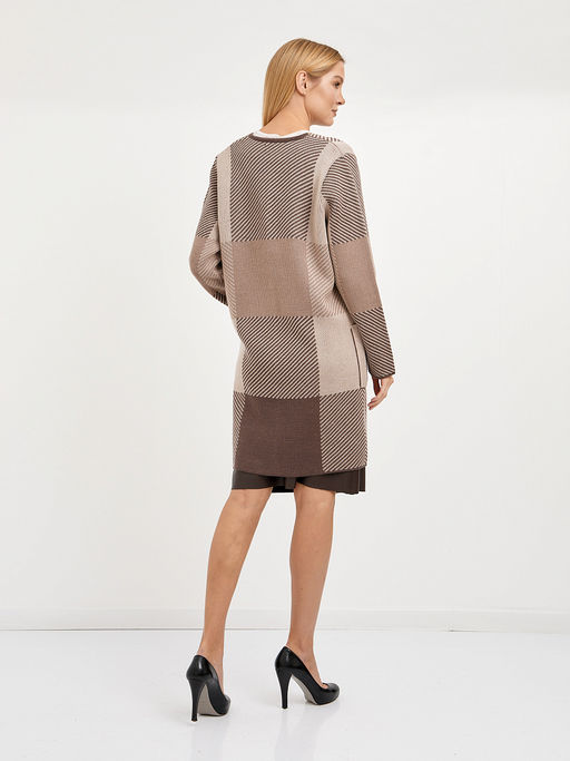 кардиган женский удлиненный в крупную клетку - Glenfield фото 6