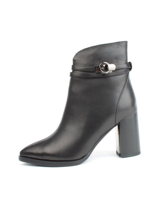 04-M3-L835 BLACK Ботильоны зимние женские (натуральная кожа, натуральный мех) - Фабричный китай фото 5