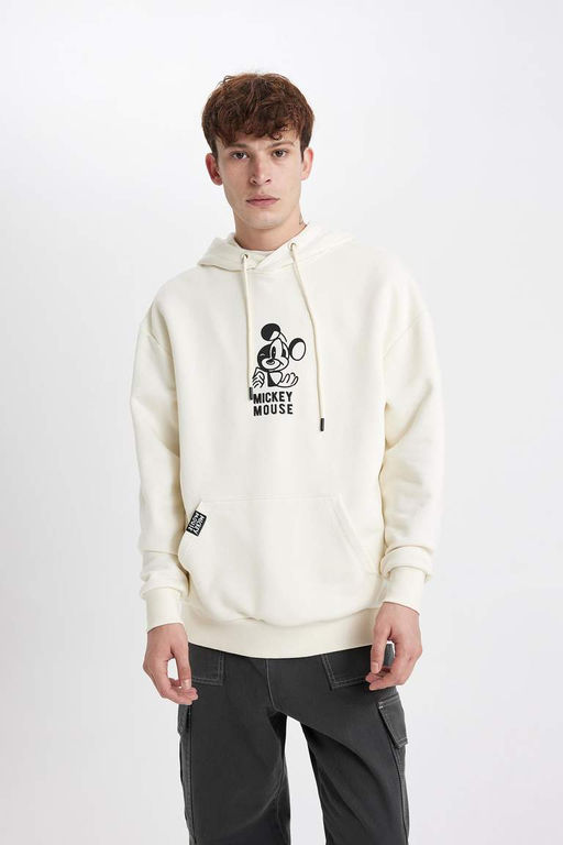 Толстовка оверсайз с капюшоном Disney Mickey & Minnie - Defacto фото 7
