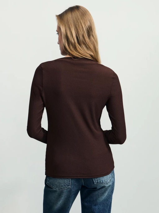 Базовый трикотажный лонгслив ZR2604013409-27 / Zarina  фото 5