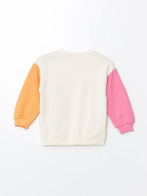 Bisiklet Yaka Uzun Kollu Minnie Mouse Bask?l? K?z Bebek Sweatshirt ve E?ofman Alt 2li - Waikiki фото 3