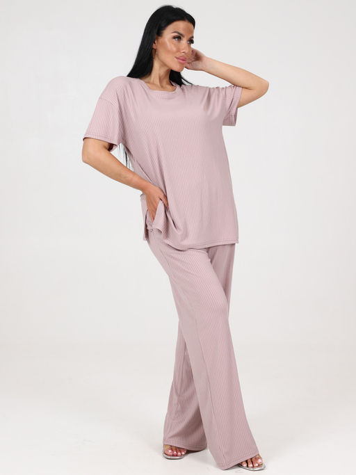 423 ПИЖАМА ЖЕНСКАЯ (брюки) (Пудра) - А-дина фото 3