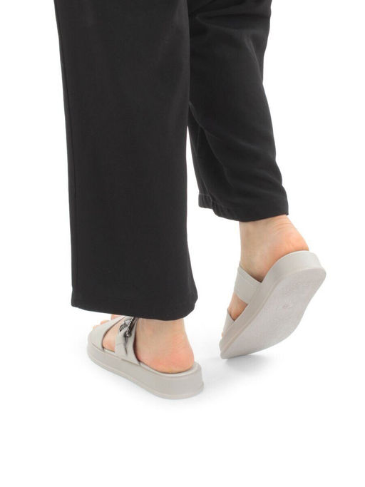 08-PEQ198-2 LT. GRAY Босоножки женские (натуральная кожа)