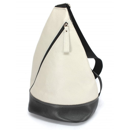 Рюкзак муж натуральная кожа Croco-СМ-860 (однолямочный), 1отд, плеч/рем-стропа, серый флотер/серый тем флотер (265/263) 263629