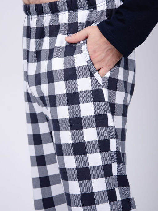 Пижама Луна футер с начёсом, трикотаж - Малина фото 8