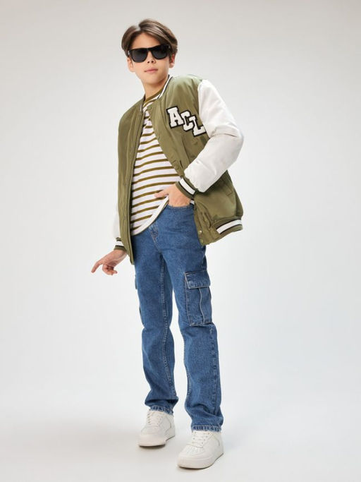 20130440003, Брюки джинсовые детские для мальчиков Factum синий