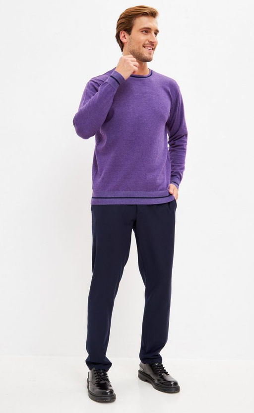 Джемпер P321-15322 violet-d.blue - Primm фото 10