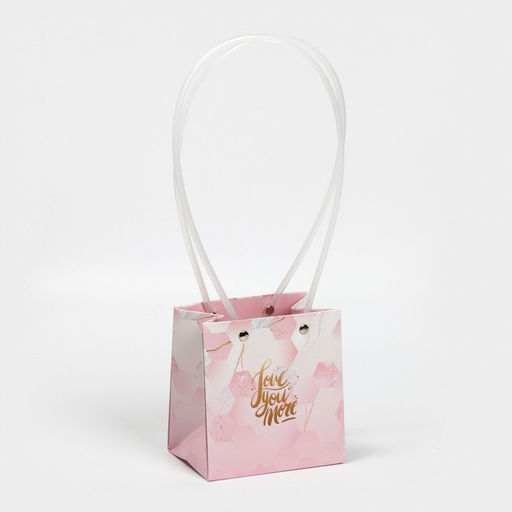 Цена за 2 шт. Пакет влагостойкий для цветов Love you more, 11,5 х 12 х 8 см - Дарите счастье фото 4