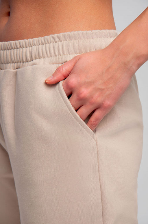 Арт. 7586 Брюки женские 42-50 (5 шт) Цвет:бежевый - Калинка фото 5