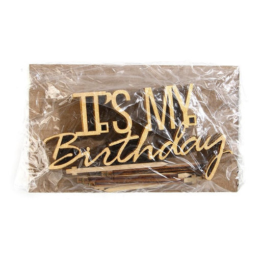 Цена за 5 шт. Топпер It&apos;s my birthday,деревянный, 100*52 - Страна карнавалия фото 4