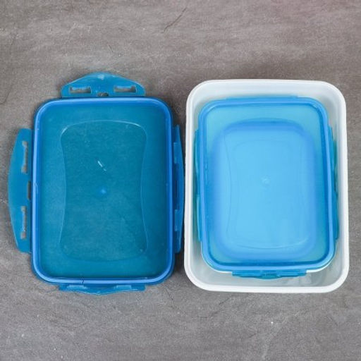 Салатник прямоугольный 3 штуки с крышками / 128 /уп 84/ 270, 560, 1200 мл - Галеонтрейд фото 5