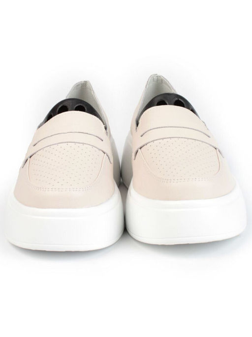 03-SD13-2D BEIGE Полуботинки женские (натуральная кожа)