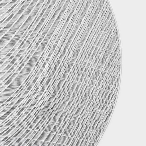 Салфетки сервировочные на стол Доляна Волна, d=38 см, 4 шт., серебряные  фото 4