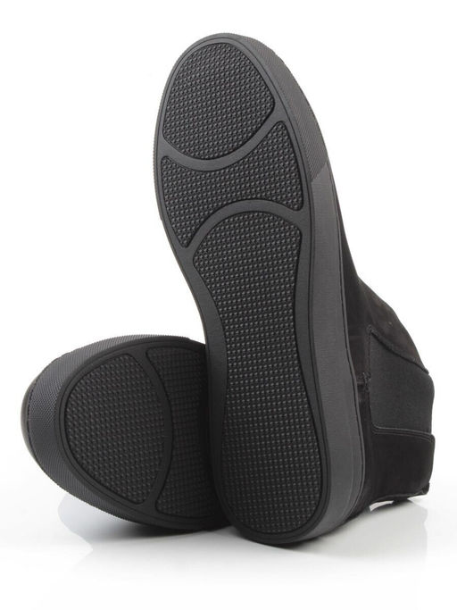 05-X30311A-1 BLACK Ботинки демисезонные мужские (натуральная кожа, байка)