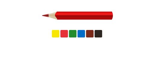 ВКФ Царевны Набор цветных трехгранных коротких карандашей Джамбо Царевны TSR-SJCP-6006 заточенный 24 х 6 цв