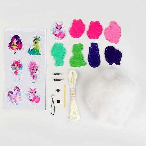 Набор для шитья. Игрушки из фетра своими руками «Прекрасный мир», с перфорацией