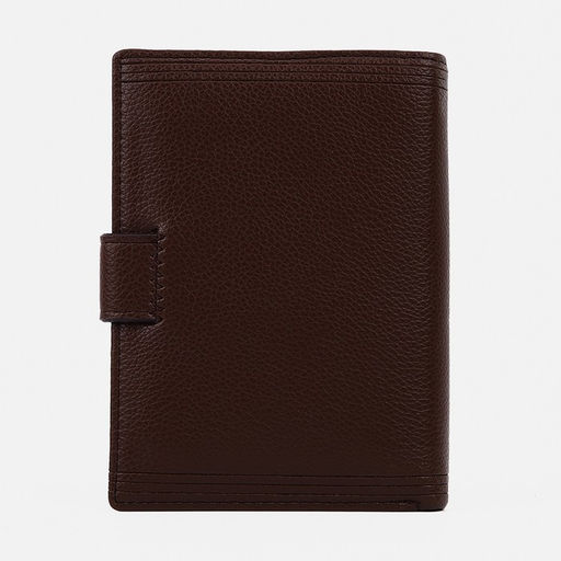 Обложка на кнопке, для автодокументов, паспорта, карт, купюр, цвет коричневый - Simaland фото 2