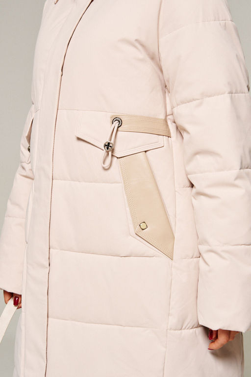 Пальто Beautiful Free 8019 бежевый