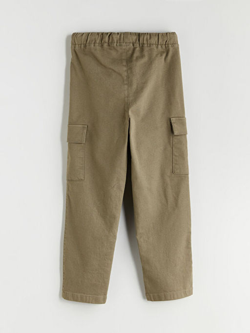 Beli Lastikli K?z ?ocuk Kargo Pantolon