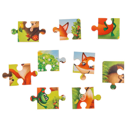 Пазл «Лесные зверята», 9 деталей