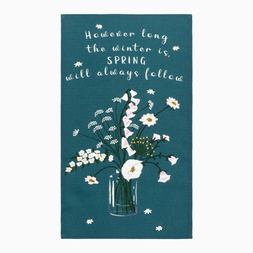 Набор кухонных полотенец Доляна Hello spring 35х60 см -2 шт., 100% хлопок, вафля 160 г/м2  фото 3