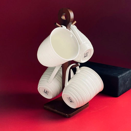 Набор из 4 кружек 380мл TROPICAL в под.уп.(х6)Фарфор арт.235-073