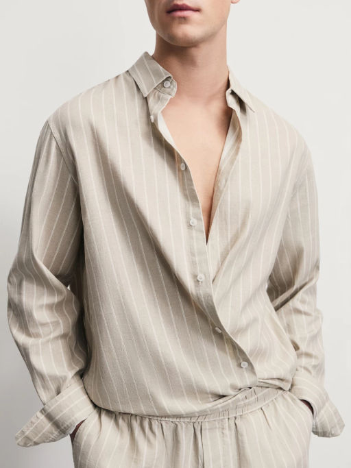 Рубашка relax fit со льном / Zarina