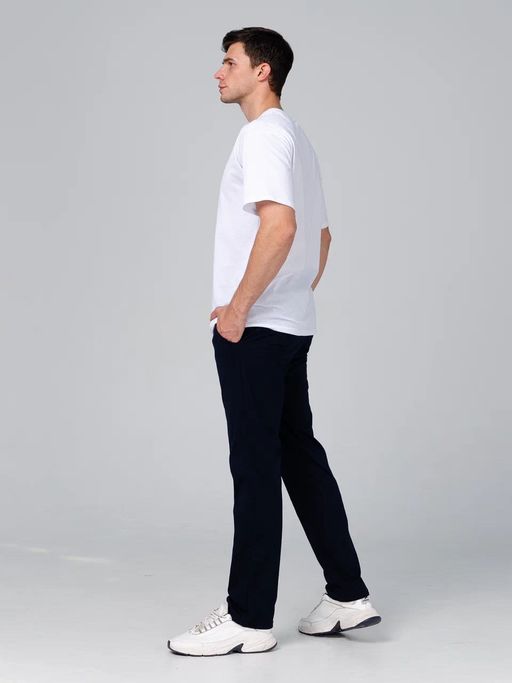 Брюки мужские кулирка (темно синий) - Lena basco фото 14