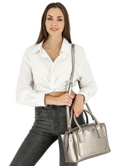 Женская сумка Mironpan арт.1118 Серебро  фото 2