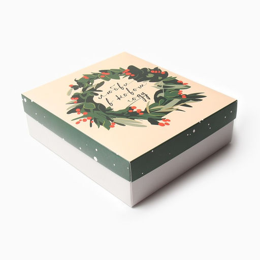 Набор подарочный новогодний KAFTAN «Любви»: варежки размер 19, подвеска, свеча, 2 открытки