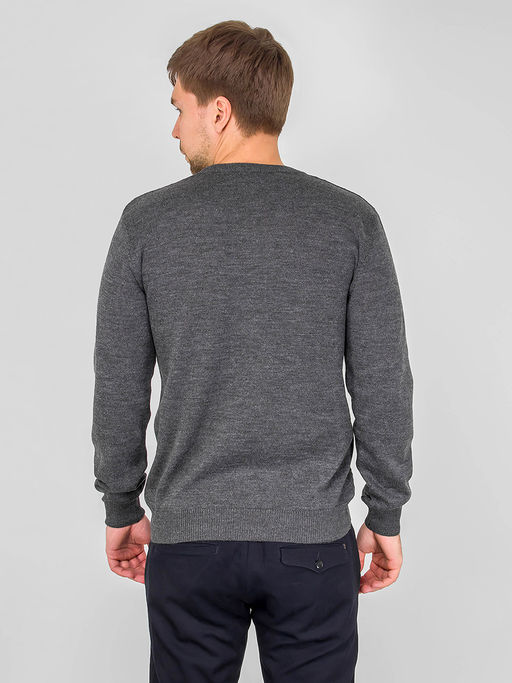 Джемпер мужской CASINO c124-ромб D4 (антрацит) - Greg фото 5