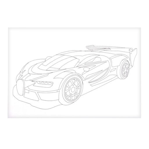 Скетчинг акварелью «Гоночные машины»