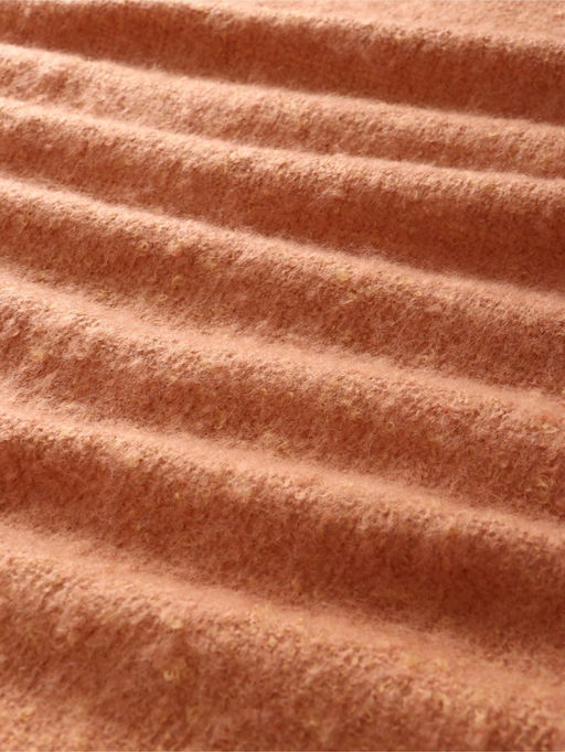 Плед с бахромой «Этель» Teracotta, 130×160 см, коричневый