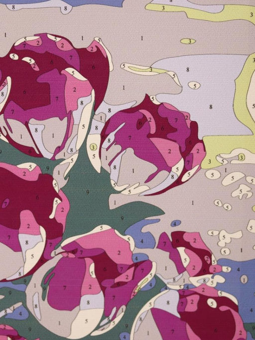 Картина по номерам на подрамнике Draw Me! Pink roses, (20*20 см)