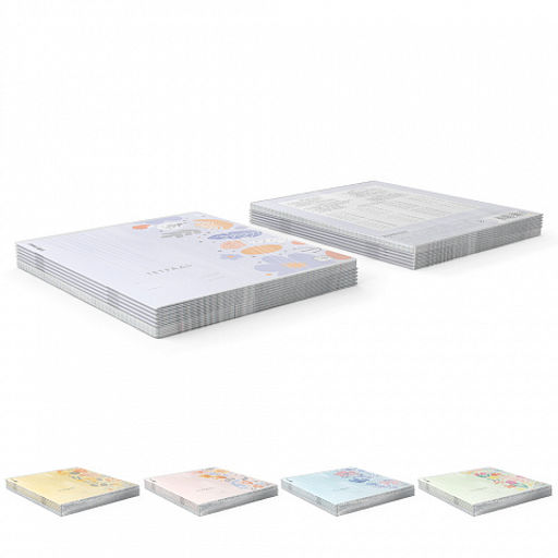 Цена за 10 шт. Тетрадь школьная ученическая ErichKrause Ikebana, 18 листов, клетка (в плёнке по 10 шт.)_MIX-PACK  фото 9