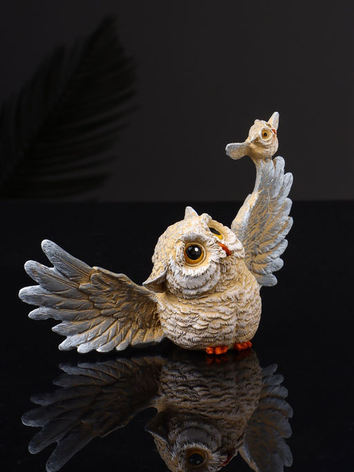 Фигурка полистоун «Сова с совенком на крыле», 9.3×13.5×5.2 см