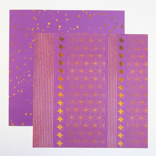 Бумага для скрапбукинга «Яркая геометрия», 12 листов, 30.5×30.5 см, 180 г/м²