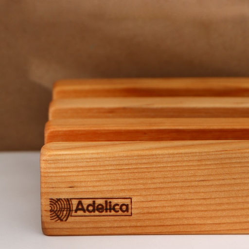 Набор деревянных разделочных досок на подставке Adelica, 3 шт: 38×18, 30×18, 22×18 см, берёза
