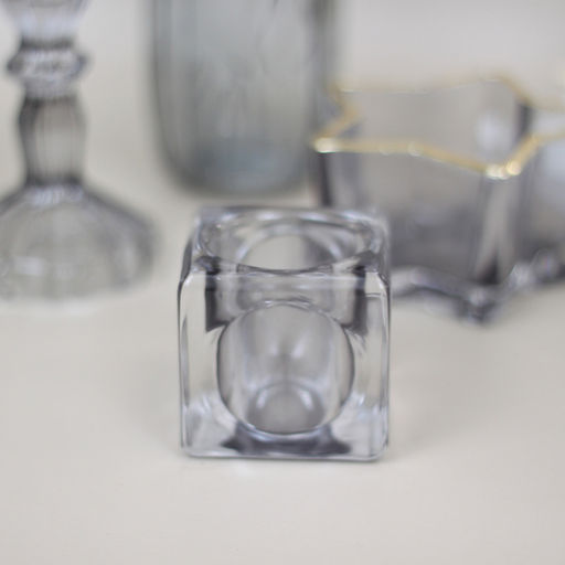 Цена за 4 шт. Подсвечник "ICE" 5*5 см, Графит