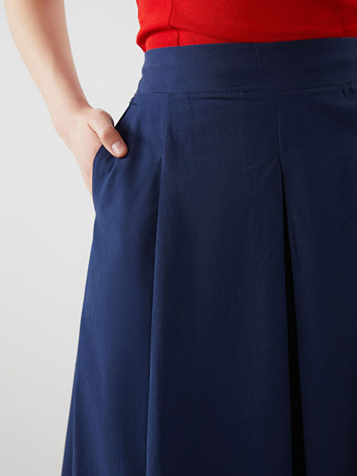 Beli Lastikli Pileli Etek