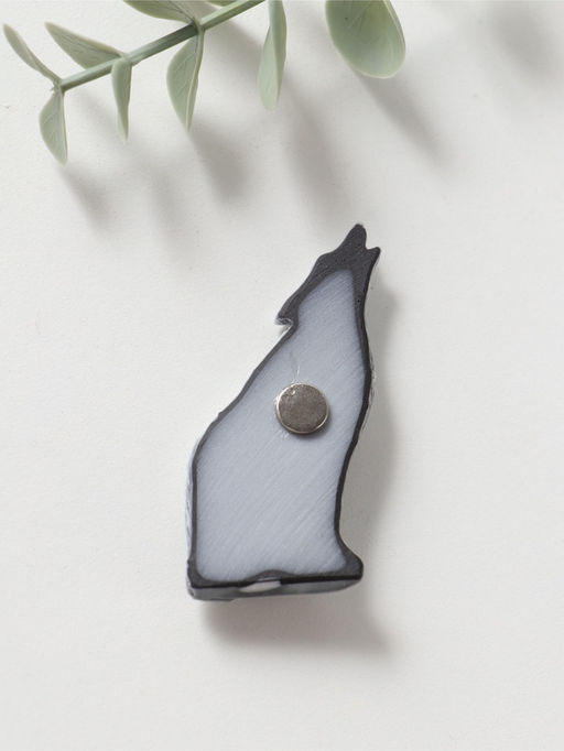 Магнит "Волк воет" (барельеф), 6см