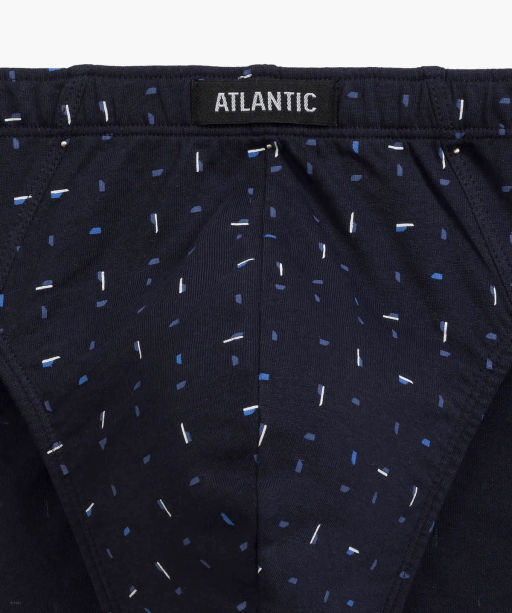 ATLANTIC 3MP-176 Трусы спорт Multicolor - набор 3 шт. темно-синий + голубой + темно-синий фото 4