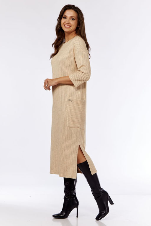 Платье Michel Chic 2135 бежевый  фото 5