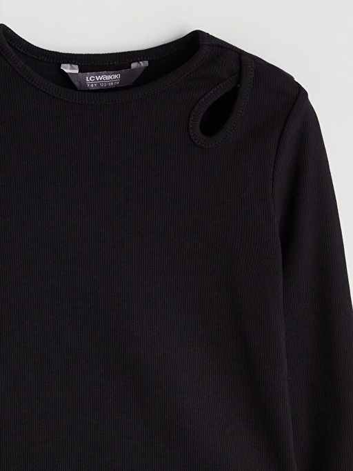 Bisiklet Yaka K?z ?ocuk Ti??rt