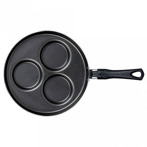 "ХИТ" Сковорода с антипригарным покрытием порционная д24см, h3,2см, s1,8мм Россия)